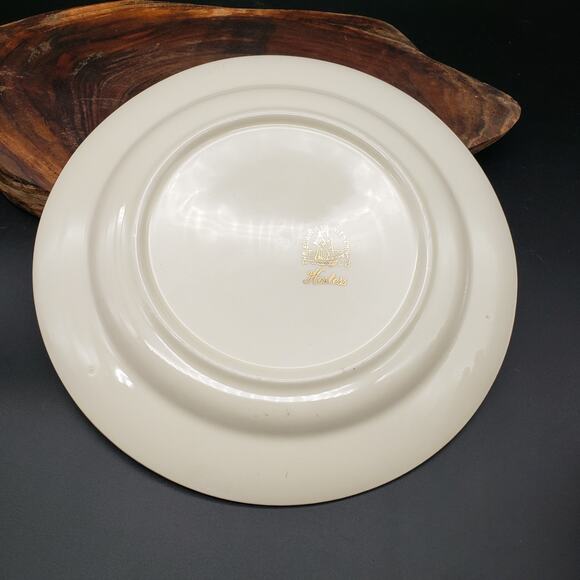 Vintage Edwin Knowles Hostess Luncheon Plate 9.25" – Floral Scrolls Multicolor - Picture 7 of 7